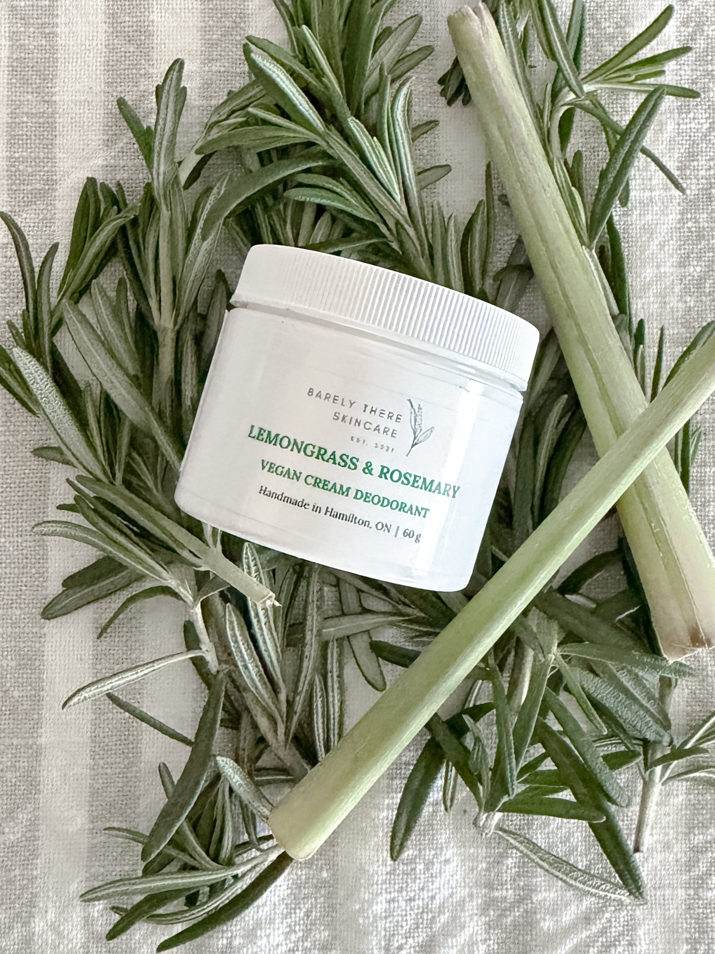 LEMONGRASS & ROSEMARY Vegan Cream Deodorant