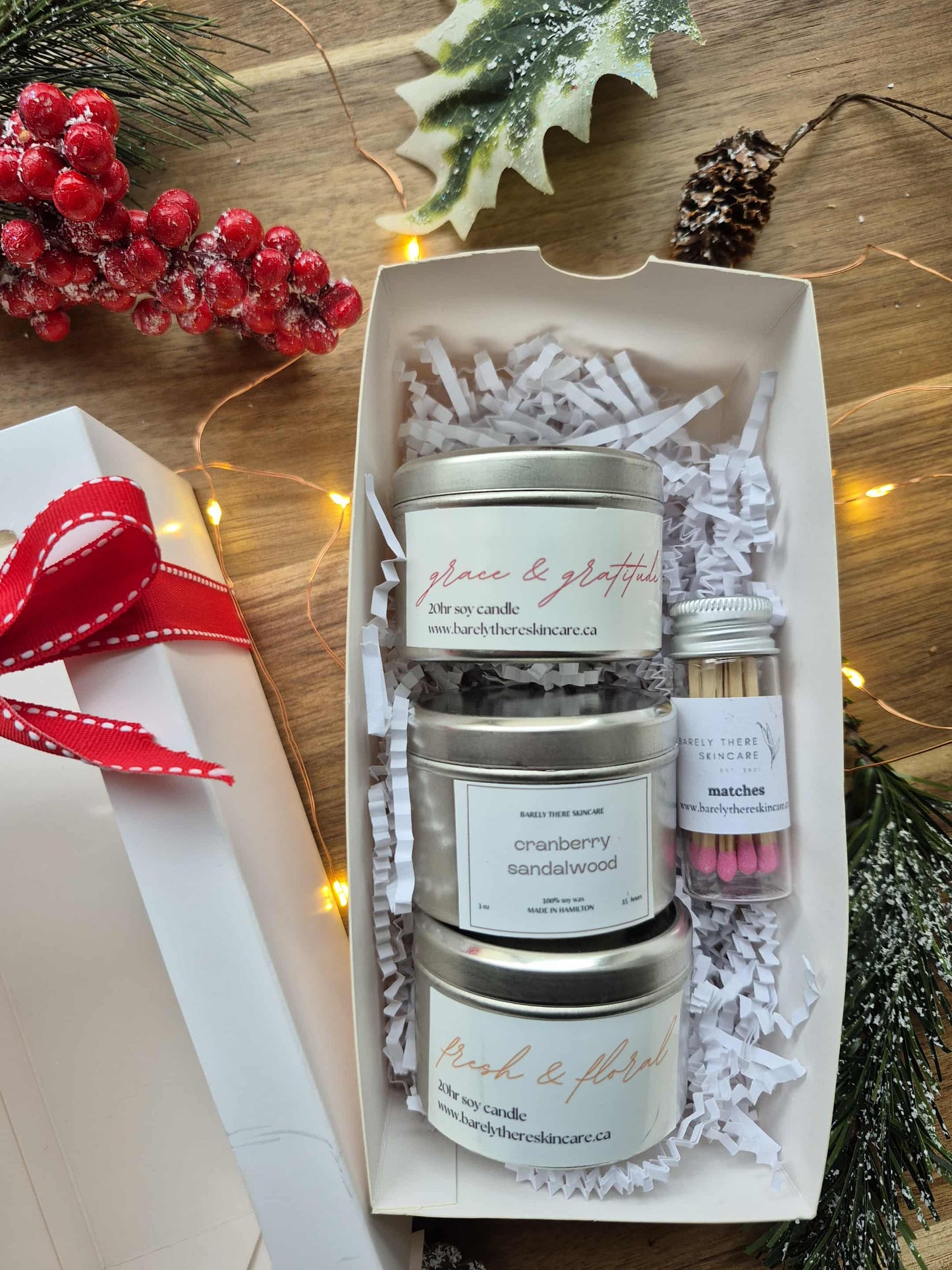 NEW: Mini Holiday Tin Candles