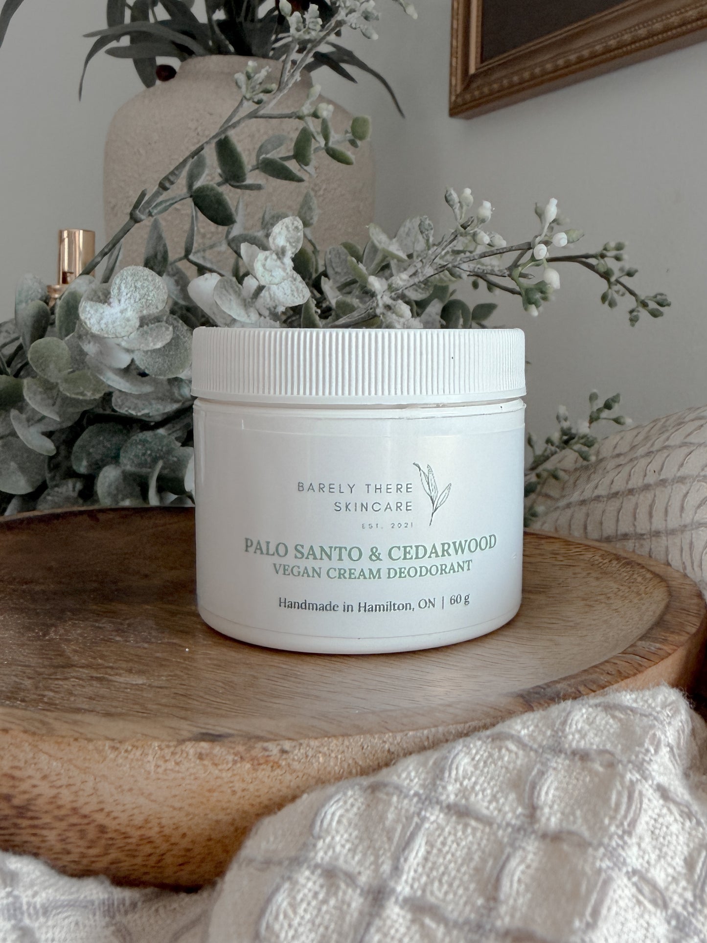 PALO SANTO & CEDARWOOD VEGAN CREAM DEODORANT