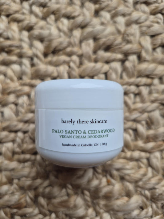 PALO SANTO & CEDARWOOD VEGAN CREAM DEODORANT