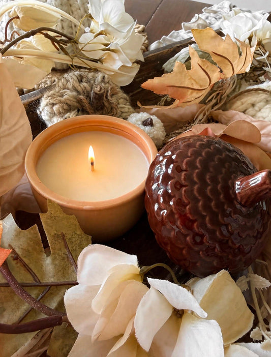 AUTUMN SPICE Acorn-Shaped Candle